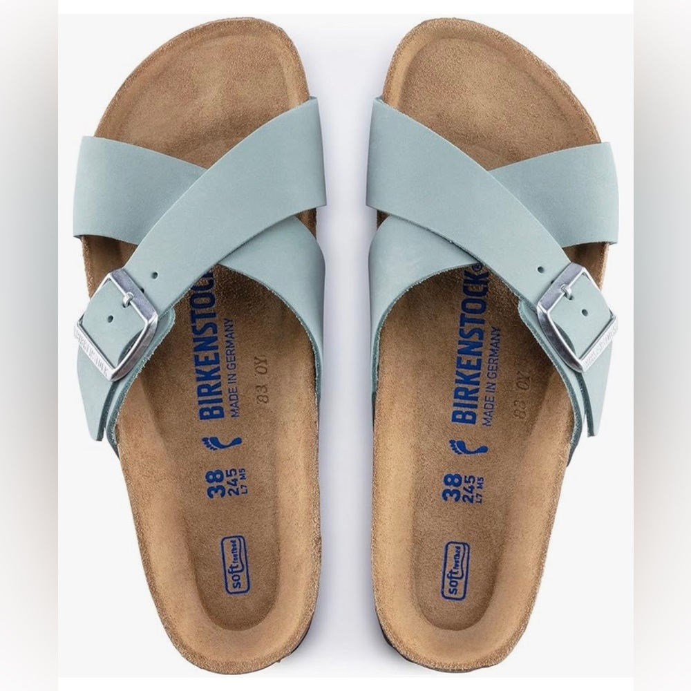 Aqua Siena Birkenstocks